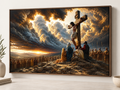 Jesus Crucifixion Canvas Wall Art – Christian Faith Religious Decor